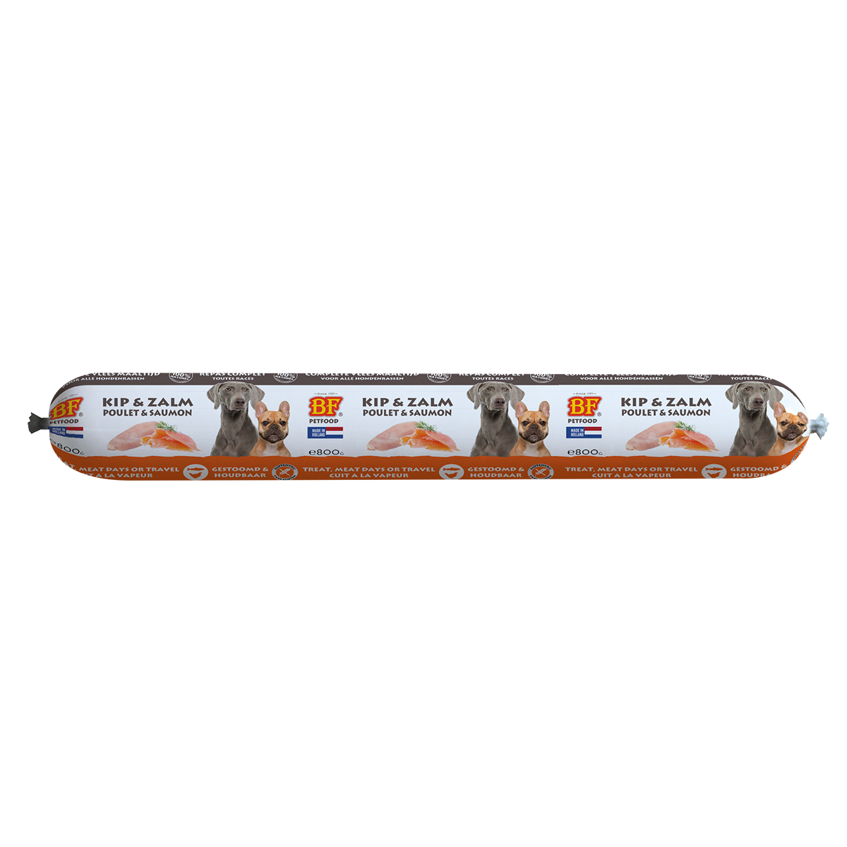 Complete meat food Chicken/Salmon 800g